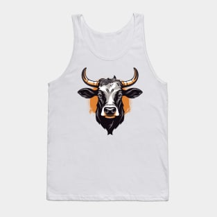 Cow head illustration Tank Top